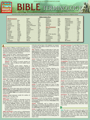 cover image of Bible Terminology